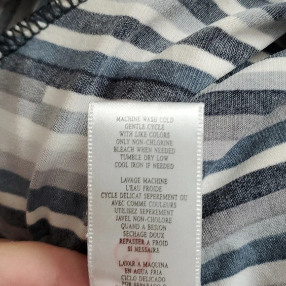 BCBGMaxazria Womens Faux Wrap Stretch Top with Tie Waist - Picture 11 of 11